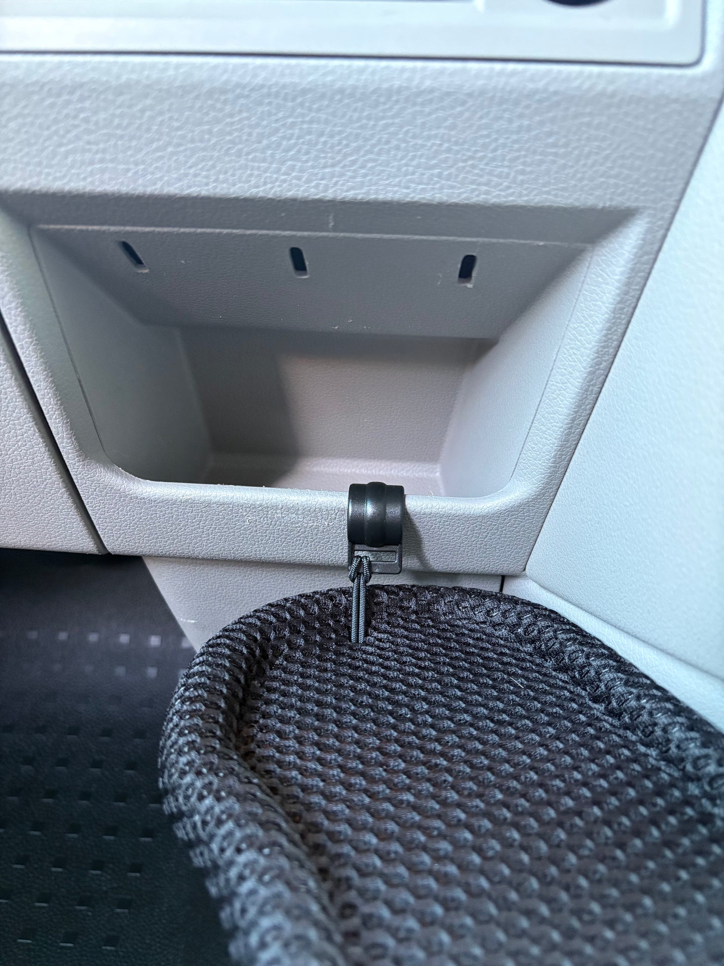 VW T6 Kombi cup holder tray fitted between the front seats