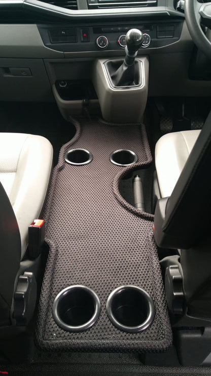 VW T6.1 Kombi cup holder tray fitted between the front seats