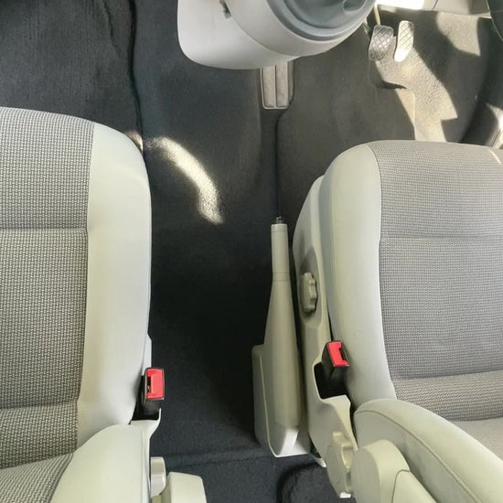 VW T5 Kombi cup holder tray fitted between the front seats
