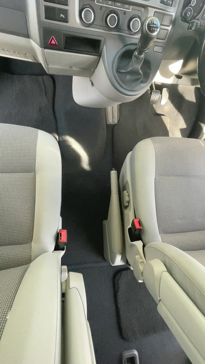 VW T5 Kombi cup holder tray fitted between the front seats